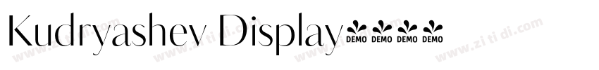 Kudryashev Display字体转换